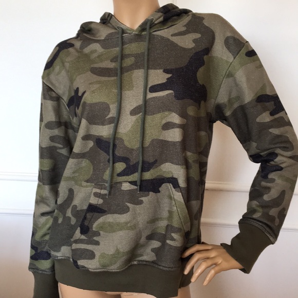 AFRM Tops - AFRM Cami Army Oversized Sweatshirt Hoodie S M